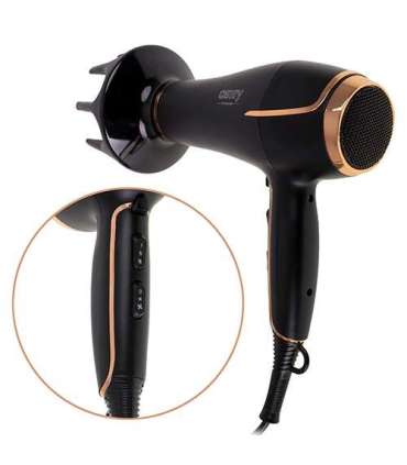 Camry Hair Dryer CR 2255 2200 W Number of temperature settings 3 Diffuser nozzle Black