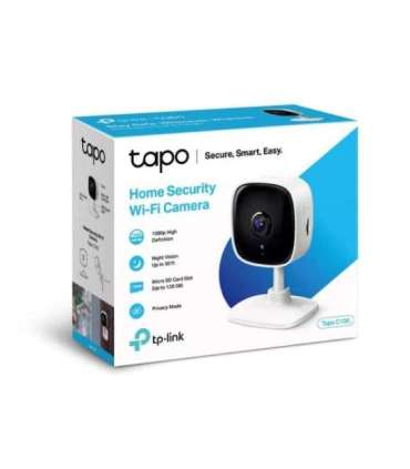 TP-LINK Home Security Wi-Fi Camera Tapo C100 Cube 3.3mm/F/2.0 Privacy Mode, Sound and Light Alarm, Motion