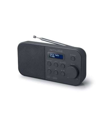 Muse Alarm function M-109DB Portable radio Black