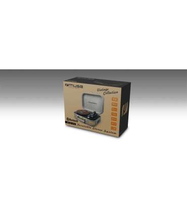 Muse Turntable Stereo System MT-201 BTG Grey USB port AUX in