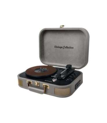 Muse Turntable Stereo System MT-201 BTG Grey USB port AUX in