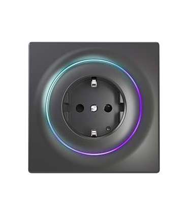 FIBARO Walli Outlet type F, Black Z-Wave EU Fibaro