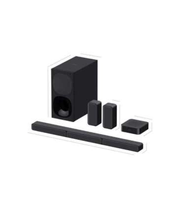 Sony HT-S40R 5.1ch Home Cinema Soundbar with Wireless Rear Speakers Black No USB port Wi-Fi Bluetooth |