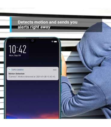 TP-LINK Pan/Tilt Home Security Wi-Fi Camera Tapo C210 3 MP 4mm/F/2.4 Privacy Mode, Sound and Light Alarm,