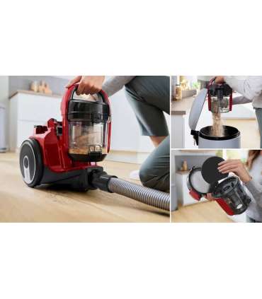 Bosch Vacuum Cleaner BGC05AAA2 Serie 2 Bagless Power 700 W Dust capacity 1.5 L Red