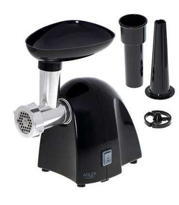 Adler Meat mincer AD 4811 Black 600 W Number of speeds 1 Throughput (kg/min) 1.8 3 replaceable sieves: 3mm