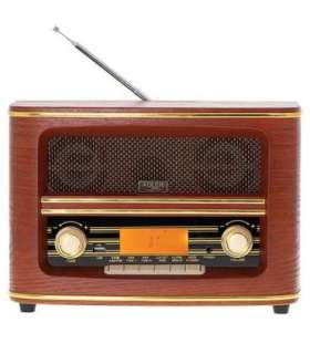 Adler Retro Radio AD 1187 Alarm function AUX in Wooden