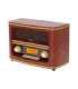 Adler Retro Radio AD 1187 Alarm function AUX in Wooden