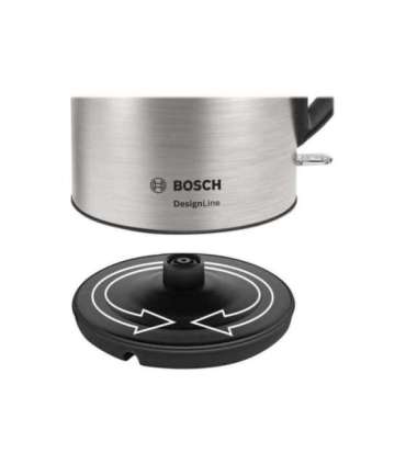 Bosch Kettle DesignLine TWK3P420 Electric 2400 W 1.7 L Stainless steel 360° rotational base Stainless