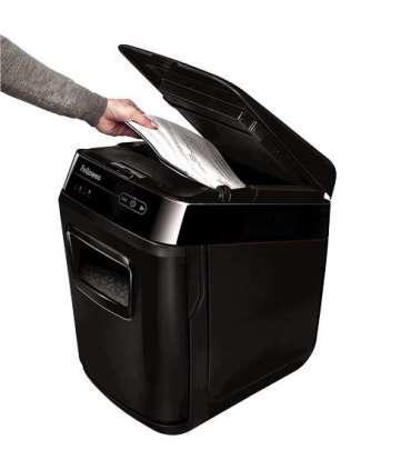 Cross-Cut Shredder AutoMAX 150C Black Paper shredding Shredding CDs Credit cards shredding Auto Feed