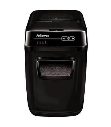Cross-Cut Shredder AutoMAX 150C Black Paper shredding Shredding CDs Credit cards shredding Auto Feed