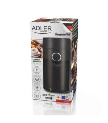 Adler Coffee grinder AD4446bs 150 W Coffee beans capacity 75 g Lid safety switch Black