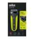 Braun Shaver 300s Operating time (max) 30 min Black/Green