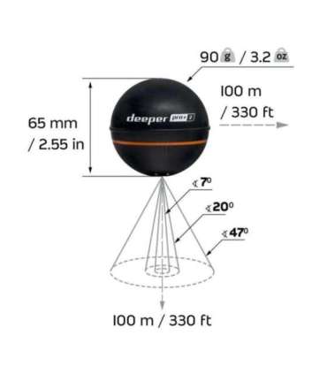 Deeper Smart Sonar PRO+2 Sonar Wi-Fi Black