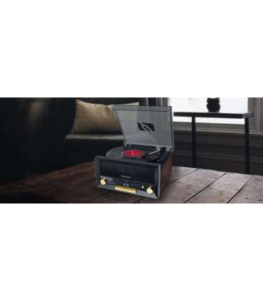 Muse Turntable Micro System With Vinyl Deck MT-112 W Micro system CD with turntable USB port
