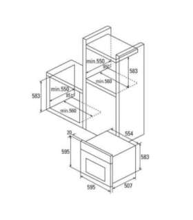 CATA Oven MD 6106 X 60 L Multifunctional AquaSmart Touch control Height 59.5 cm Width 59.5 cm |