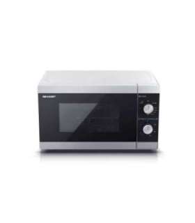 Sharp Microwave Oven with Grill YC-MG01E-S Free standing 800 W Grill Silver