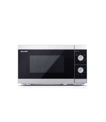 Sharp Microwave Oven with Grill YC-MG01E-S Free standing 800 W Grill Silver