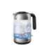 Philips Kettle HD9339/80 Electric 2200 W 1.7 L Stainless steel/Glass 360° rotational base Black/Silver