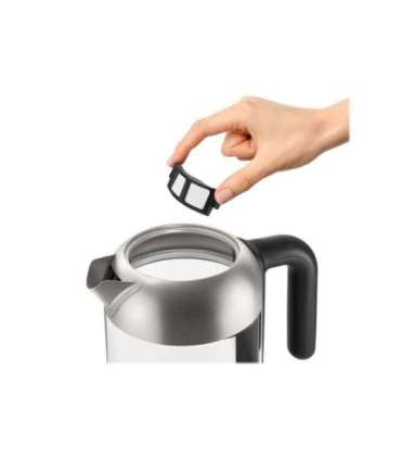 Philips Kettle HD9339/80 Electric 2200 W 1.7 L Stainless steel/Glass 360° rotational base Black/Silver