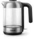 Philips Kettle HD9339/80 Electric 2200 W 1.7 L Stainless steel/Glass 360° rotational base Black/Silver