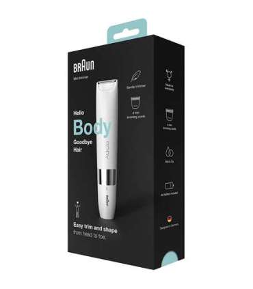 Braun Body Mini Trimmer BS1000 Bulb lifetime (flashes) Not applicable Number of power levels 1 Wet & Dry |