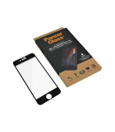 PanzerGlass Apple iPhone 6/6s/7/8/SE 2020 Hybrid glass Black Rounded edges 100% touch preservation Crystal