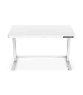 Electric Height Adjustable Desk 72 - 121 cm Maximum load weight 50 kg Metal White