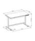 Electric Height Adjustable Desk 72 - 121 cm Maximum load weight 50 kg Metal White