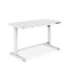 Electric Height Adjustable Desk 72 - 121 cm Maximum load weight 50 kg Metal White
