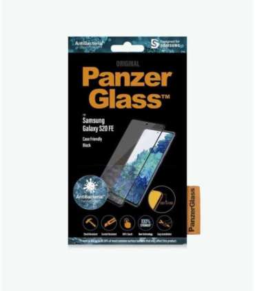 PanzerGlass Samsng Galaxy S21 FE CF Hybrid glass Black Antibacterial Works with in-screen fingerprint reader