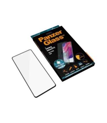 PanzerGlass Samsng Galaxy S21 FE CF Hybrid glass Black Antibacterial Works with in-screen fingerprint reader