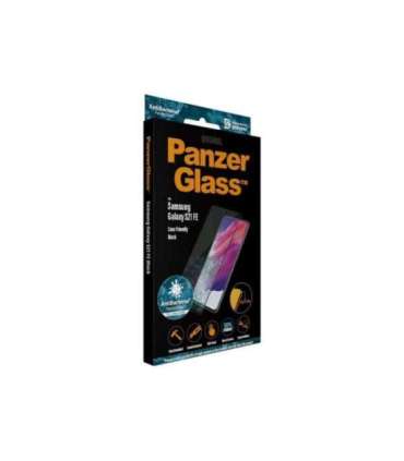 PanzerGlass Samsng Galaxy S21 FE CF Hybrid glass Black Antibacterial Works with in-screen fingerprint reader