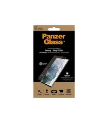 PanzerGlass Samsung Galaxy S22 Ultra Tempered glass Black Case friendly. Compatible with ultrasonic