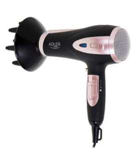 Adler Hair Dryer AD 2248b ION 2200 W Number of temperature settings 3 Ionic function Diffuser nozzle |