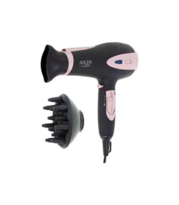 Adler Hair Dryer AD 2248b ION 2200 W Number of temperature settings 3 Ionic function Diffuser nozzle |