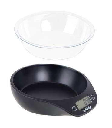 Mesko Kitchen scale with a bowl MS 3164 Maximum weight (capacity) 5 kg Graduation 1 g Display type LCD Black