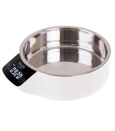Adler Kitchen scale with a bowl AD 3166 Maximum weight (capacity) 5 kg Graduation 1 g Display type LCD White