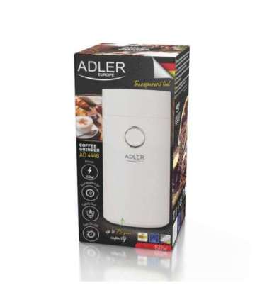 Adler Coffee Mill AD 4446ws 150 W Coffee beans capacity 75 g White