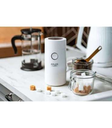 Adler Coffee Mill AD 4446ws 150 W Coffee beans capacity 75 g White