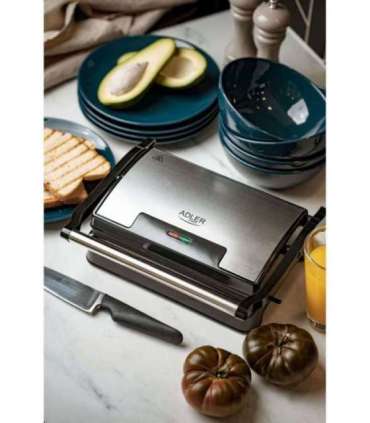 Adler Electric Grill AD 3052 Table 1200 W Stainless steel