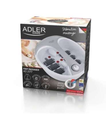 Adler Foot massager AD 2177 Warranty 24 month(s) 450 W White/Silver