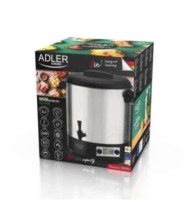 Adler Electric pot/Cooker AD 4496 2600 W 28 L Stainless steel/Black