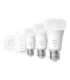 Hue W Starter Kit 9,5W A60 E27, 3pcs, Bridge, Switch E27 9.5 W Warm White 2700K Bluetooth and Zigbee