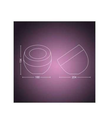 Philips Hue|Hue Iris Portable Lamp, Silver Special Edition|Silver|Portable lamp