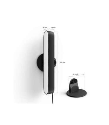 Philips Hue|COL Play Light Bar Extension, Black|42 W|2000-6500 Hue White Color Ambiance