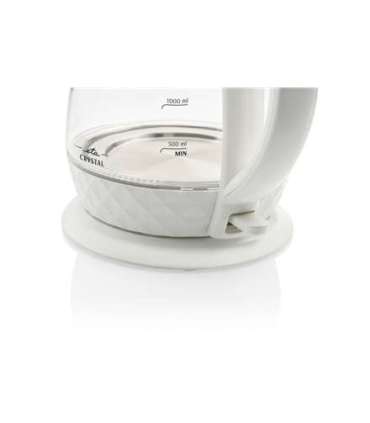 ETA Crystal Kettle ETA315490010 Electric 2200 W 1.7 L Glass 360° rotational base Glass/White