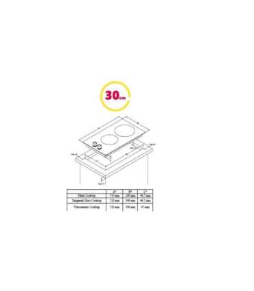 Simfer Hob H3.201.TGRSP Gas on glass Number of burners/cooking zones 2 Rotary knobs Black