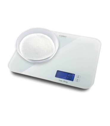 Caso Designer kitchen scales LX 20 03294 Maximum weight (capacity) 20 kg Graduation 5 g White