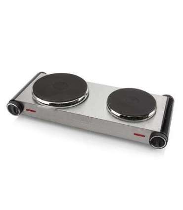 Tristar Free standing table hob KP-6248 Number of burners/cooking zones 2 2500 W Stainless Steel/Black |